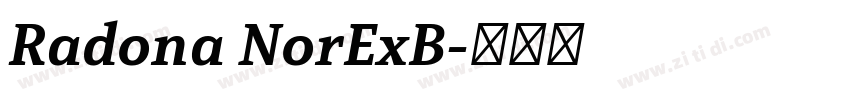 Radona NorExB字体转换